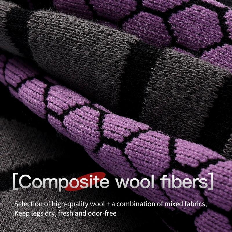 Compression Sports Socks - Knee High Running Marathon Soccer Ski Socks for Men & Women