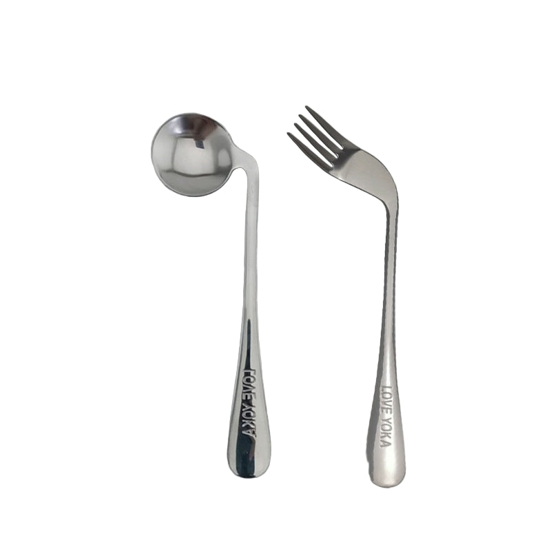 Swivel Adaptive Fork and Spoon for Limited Mobility