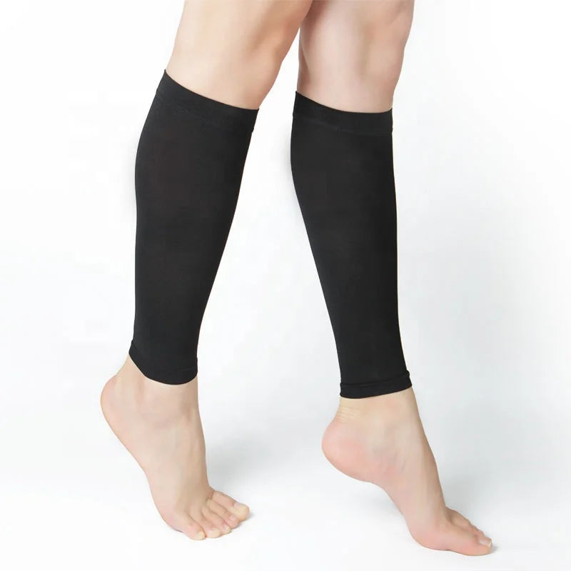 Unisex Footless Compression Socks 23-32mmHg Pressure Knitted Splints Leg Brace for Swelling Varicose Veins Calf