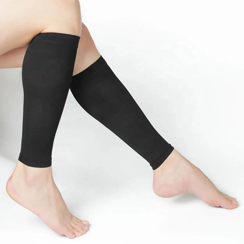 Unisex Footless Compression Socks 23-32mmHg Pressure Knitted Splints Leg Brace for Swelling Varicose Veins Calf