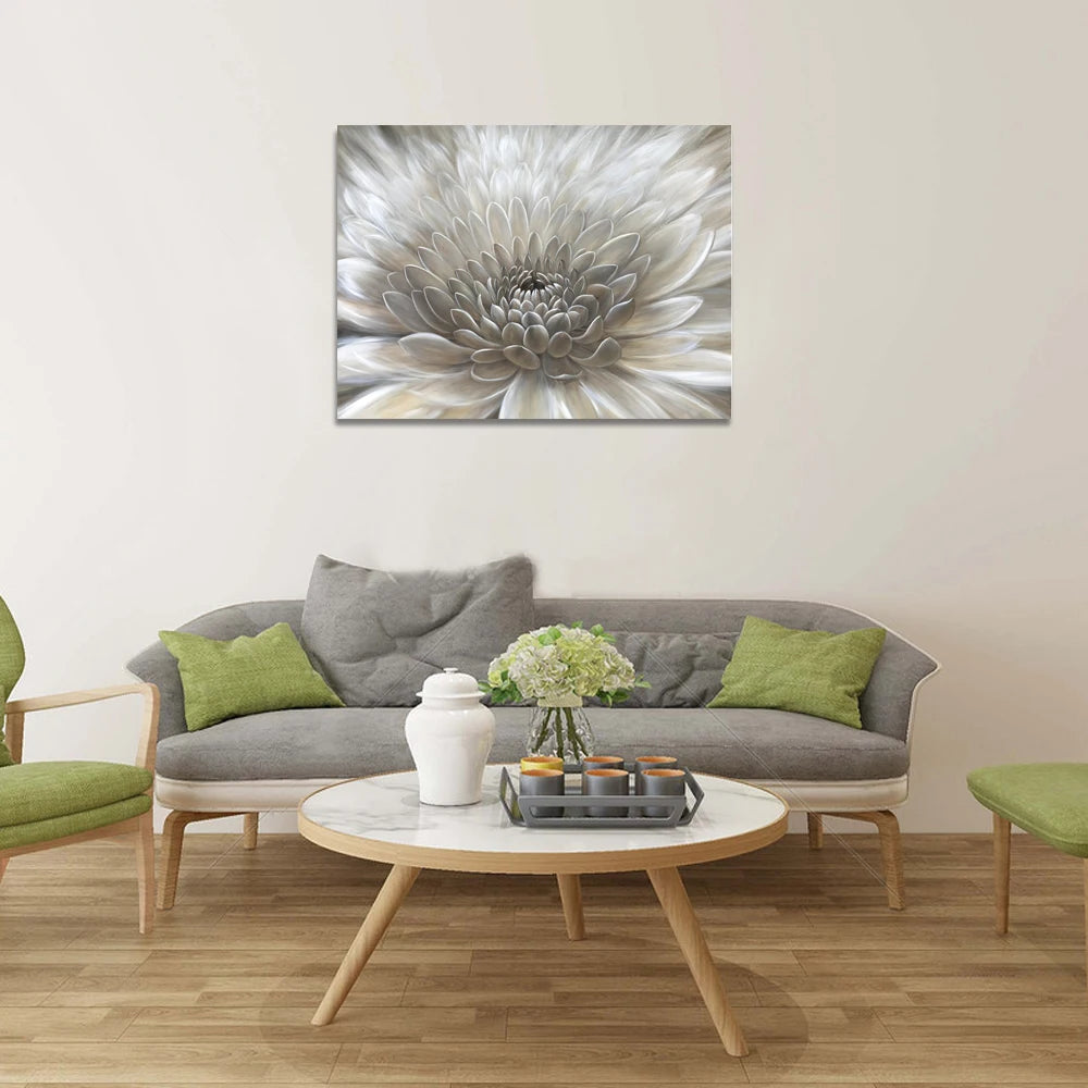 Canvas Wall Art — Oversized Daisy Floral Painting