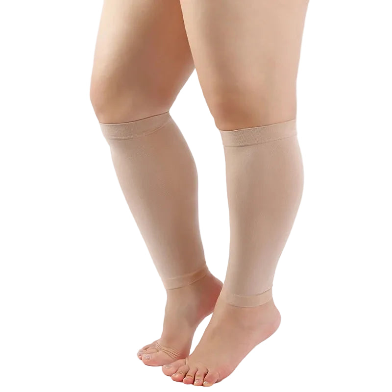 Unisex Footless Compression Socks 23-32mmHg Pressure Knitted Splints Leg Brace for Swelling Varicose Veins Calf