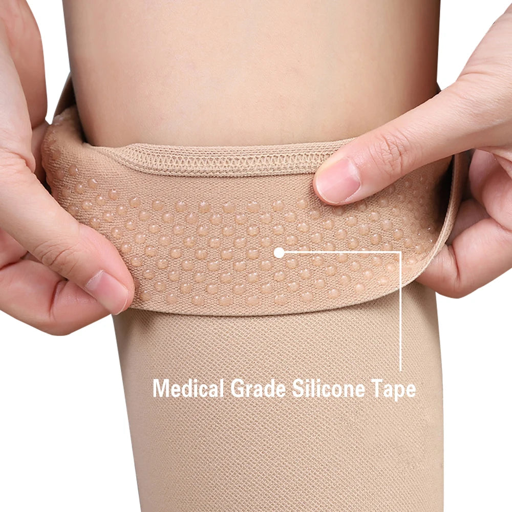 Thigh High Compression Stockings 20–30 mmHg – Daily Leg Support (1 Pair)
